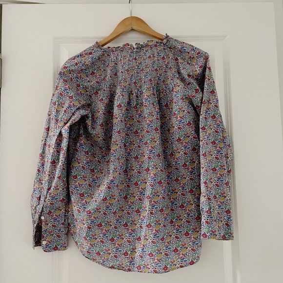 J. Crew Ruffle Classic Popover Shirt Liberty London Favourite Flowers - Picture 8 of 12